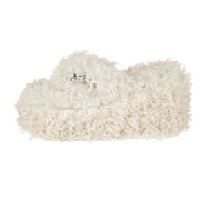 Faux Fur Slides cream Coperni